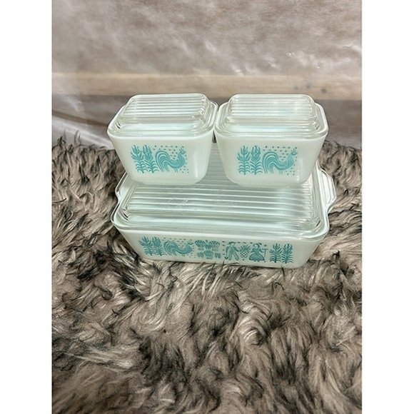 Pyrex Other - Vintage Pyrex Butterprint Refrigerator Set